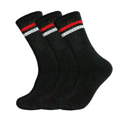 Vyriškos kojinės Bisoks 3P 11011k d.grey/2 stripes red/white kaina ir informacija | Vyriškos kojinės | pigu.lt