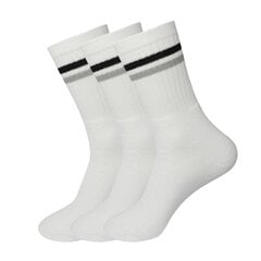 Sportin vyriškos kojinės Bisoks 3P 11011k white/2 stripes black/light grey kaina ir informacija | Vyriškos kojinės | pigu.lt