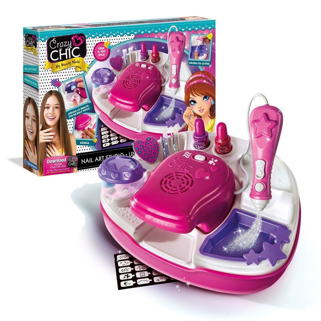 Grožio rinkinys Clementoni Crazy chic 78257 kaina ir informacija | Žaislai mergaitėms | pigu.lt
