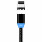 USB magnetinis kabelis Magnetic microUSB, 1.0m, juodas kaina ir informacija | Laidai telefonams | pigu.lt