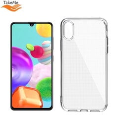 TakeMe Perfect Clear 2mm Transparent Thin Back Case, skirtas Samsung Galaxy A41 (A415F), skaidrus kaina ir informacija | Telefono dėklai | pigu.lt