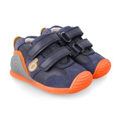 Первая обувь Biomecanics, синие с оранжевым цена и информация | Детские туфли | pigu.lt