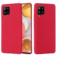 Mocco Liquid Silicone Soft Back Case for Samsung Galaxy A42 5G Red kaina ir informacija | Telefono dėklai | pigu.lt