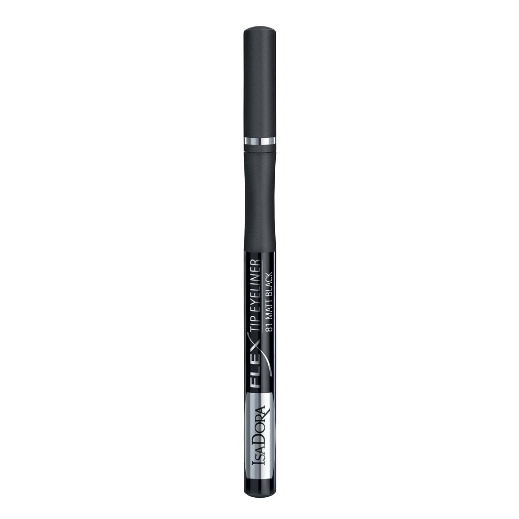 Akių kontūro plunksnelė IsaDora Flex Tip 1,2 ml, 81 Matt Black цена и информация | Akių šešėliai, pieštukai, blakstienų tušai, serumai | pigu.lt