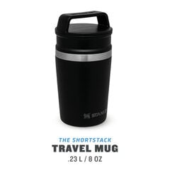 Термокружка The Shortstack Travel Mug Adventure 0.23 л, черная матовая цена и информация | Термосы, термокружки | pigu.lt
