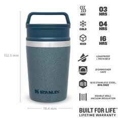 Termo puodelis The Shortstack Travel Mug Adventure 0.23 l, žydras kaina ir informacija | Termosai, termopuodeliai | pigu.lt