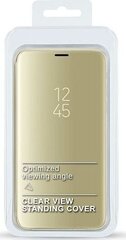 Etui Clear View Samsung S21 Ultra gold (золотой) цена и информация | Чехлы для телефонов | pigu.lt