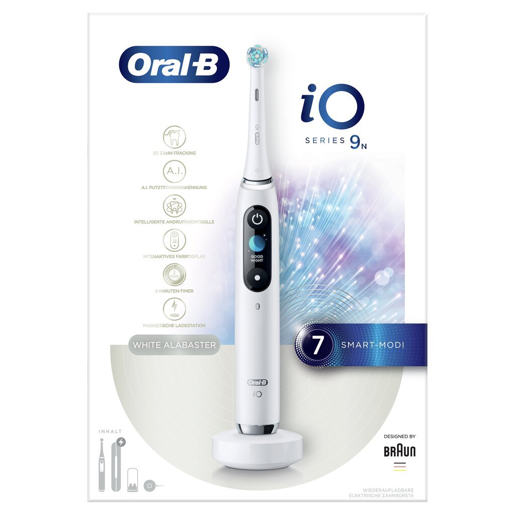 Oral-B iO9 Series White kaina ir informacija | Elektriniai dantų šepetėliai | pigu.lt