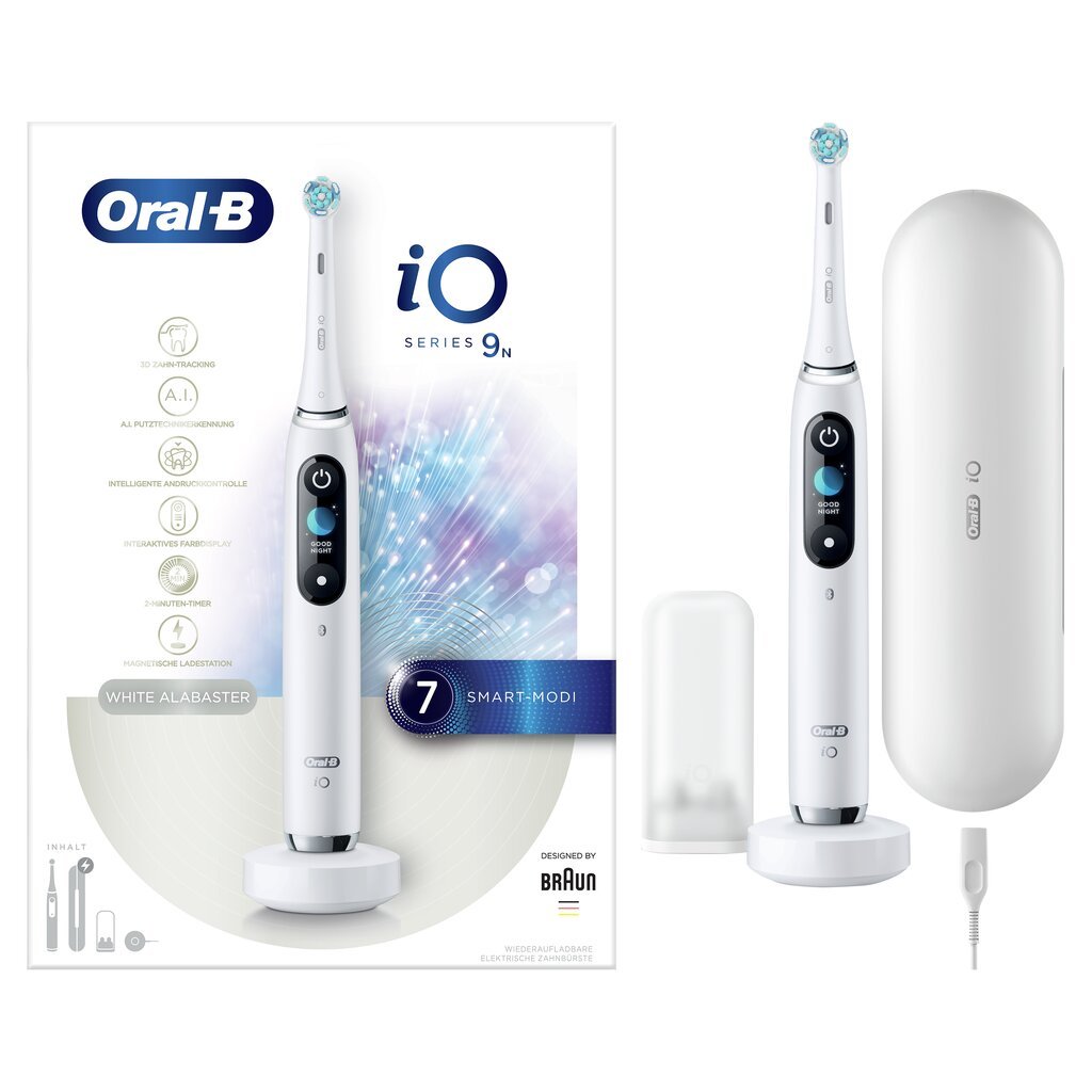 Oral-B iO9 Series White kaina ir informacija | Elektriniai dantų šepetėliai | pigu.lt