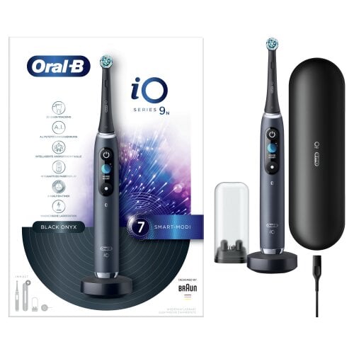 Oral-B iO9 Series Black Onyx kaina ir informacija | Elektriniai dantų šepetėliai | pigu.lt