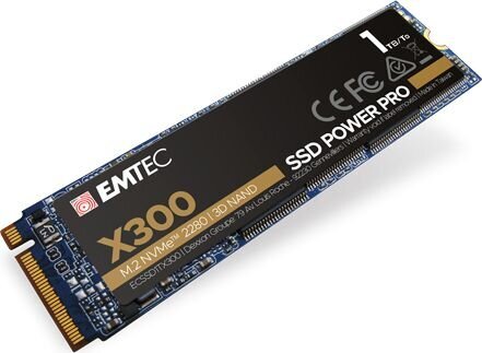 Emtec X300 Power Pro ECSSD1TX300 kaina ir informacija | Vidiniai kietieji diskai (HDD, SSD, Hybrid) | pigu.lt