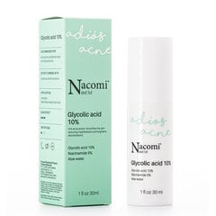 Сыворотка для лица Nacomi next lvl Glycolic Acid 10%, 30 мл цена и информация | Сыворотки для лица, масла | pigu.lt