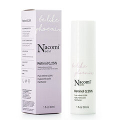 Сыворотка для лица Nacomi Next Level Retinol 0,25% 30 мл цена и информация | Сыворотки для лица, масла | pigu.lt