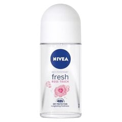 Nivea Fresh Rose Touch роликовый дезодорант 50 ml цена и информация | Дезодоранты | pigu.lt