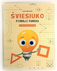 Šviesiuko pirmoji pamoka. Geometriniai elementai kaina ir informacija | Pratybų sąsiuviniai | pigu.lt