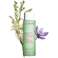 Tonizuojantis veido losjonas Clarins Purifying 200 ml kaina ir informacija | Veido prausikliai, valikliai | pigu.lt