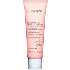 Успокаивающее очищающее средство для лица Clarins Gentle 125 мл цена и информация | Средства для очищения лица | pigu.lt