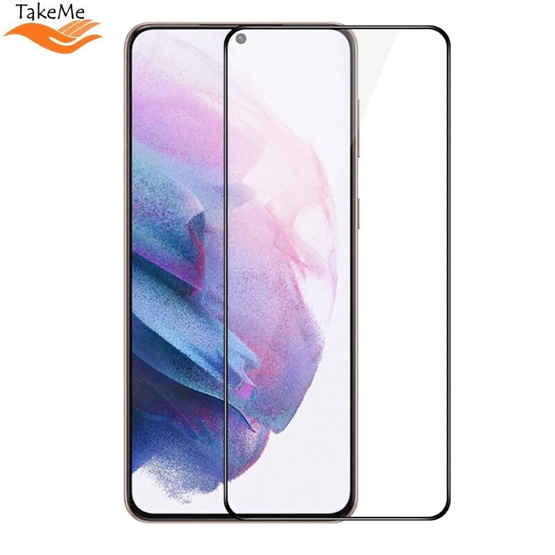 TakeMe HARD Ceramic Full Surface Screen Protector Glass, skirta Samsung Galaxy S21 Plus цена и информация | Apsauginės plėvelės telefonams | pigu.lt