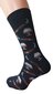 Vyriškos dryžuotos kojinės su dizainu Konjak, juodos kaina ir informacija | Vyriškos kojinės | pigu.lt