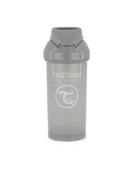 Kружка Twistshake Pastel Grey с соломинкой, 360 мл, 6 + мес цена и информация | Бутылочки и аксессуары | pigu.lt