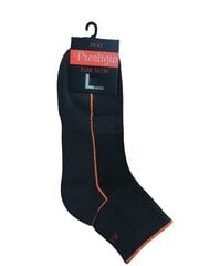 Trumpos frotinės sportinės kojinės su oranžine juostele, pilkos kaina ir informacija | Vyriškos kojinės | pigu.lt