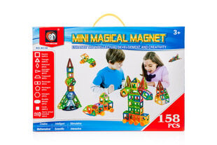 Магнитный конструктор Mini Magical Magnet 158 деталей цена и информация | Конструкторы и кубики | pigu.lt