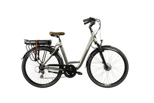 Elektrinis dviratis Devron 28120 28", sidabrinis kaina ir informacija | Elektriniai dviračiai | pigu.lt