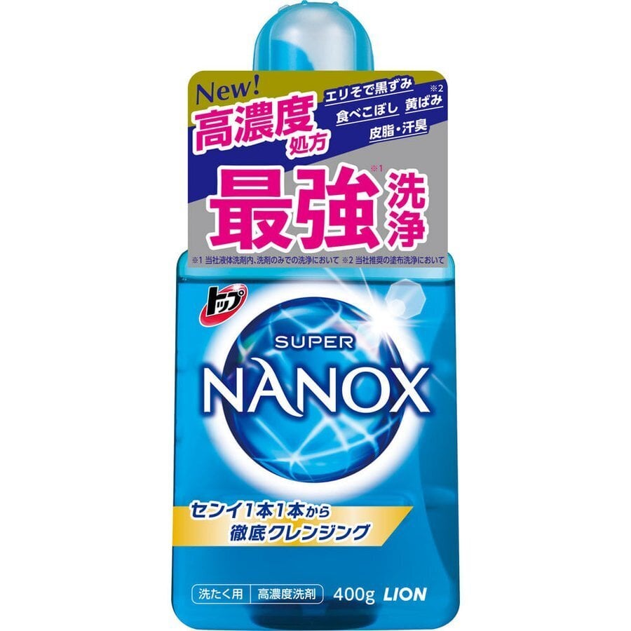 Lion Top Super Nanox koncentruotas skalbimo gelis 400g цена и информация | Skalbimo priemonės | pigu.lt