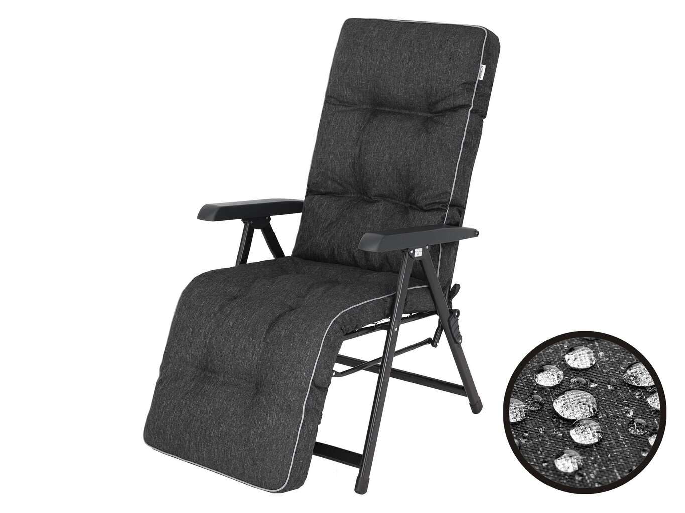 Kėdės pagalvė Hobbygarden Ilona Ekolen, juoda kaina ir informacija | Pagalvės, užvalkalai, apsaugos | pigu.lt