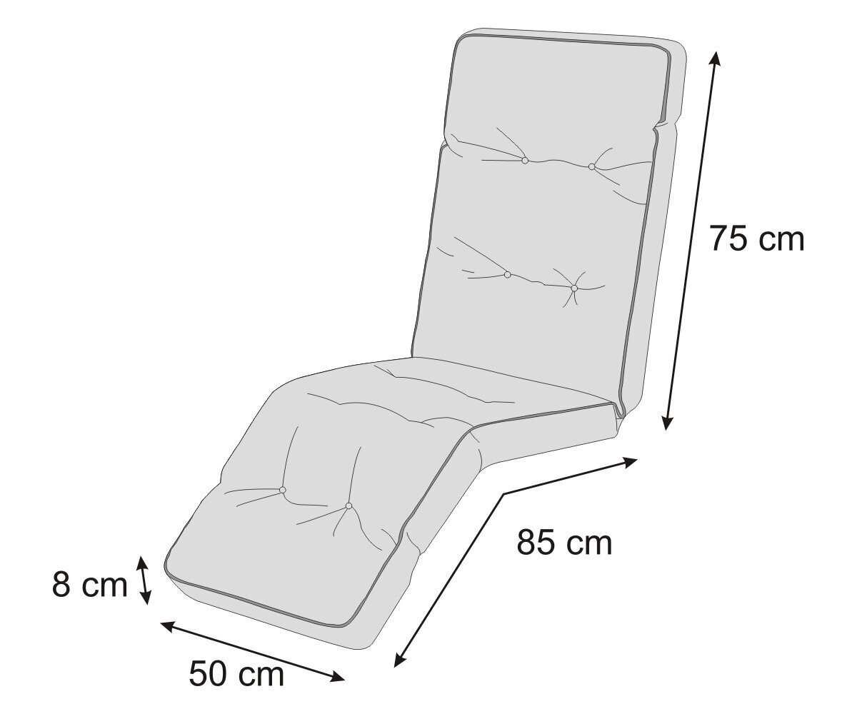 Kėdės pagalvė Hobbygarden Ilona Ekolen, pilka kaina ir informacija | Pagalvės, užvalkalai, apsaugos | pigu.lt