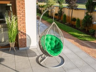 Подушка для подвесного кресла-качалки Hobbygarden Luna Oxford, зеленая цена и информация | Подушки, наволочки, чехлы | pigu.lt