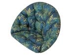 Подушка для подвесного кресла-качалки Hobbygarden Luna Ekolen, разноцветная/темно-зеленая