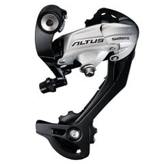 Galinis pavarų perjungėjas Shimano ALTUS RD-M370 SGS 9 pavarų, sidabrinis kaina ir informacija | Kitos dviračių dalys | pigu.lt