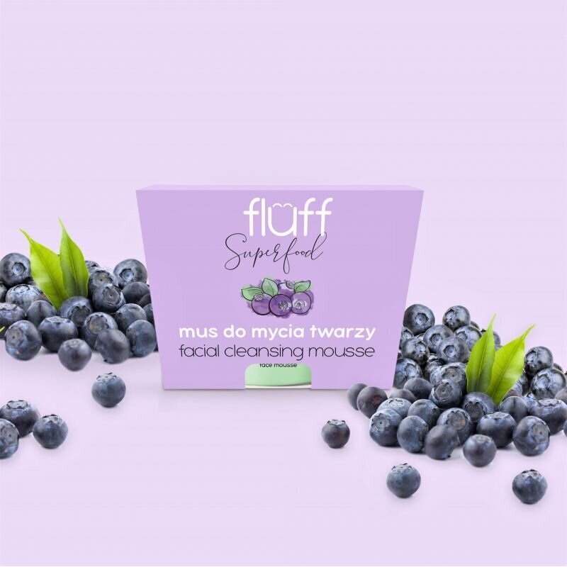 Valomosios veido putos Fluff Wild Blueberries 50 ml kaina ir informacija | Veido prausikliai, valikliai | pigu.lt