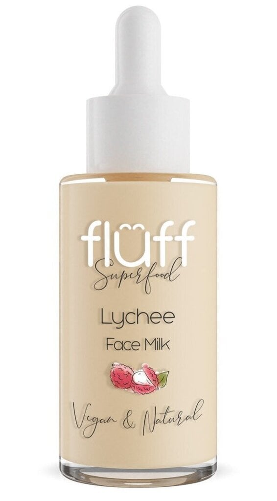 Drėkinamasis veido pienelis - serumas Fluff Lychee 40 ml kaina ir informacija | Veido aliejai, serumai | pigu.lt