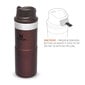 Stanley terminis puodelis The Trigger-Action Travel Mug Classic, 0.35 l, raudonas kaina ir informacija | Termosai, termopuodeliai | pigu.lt