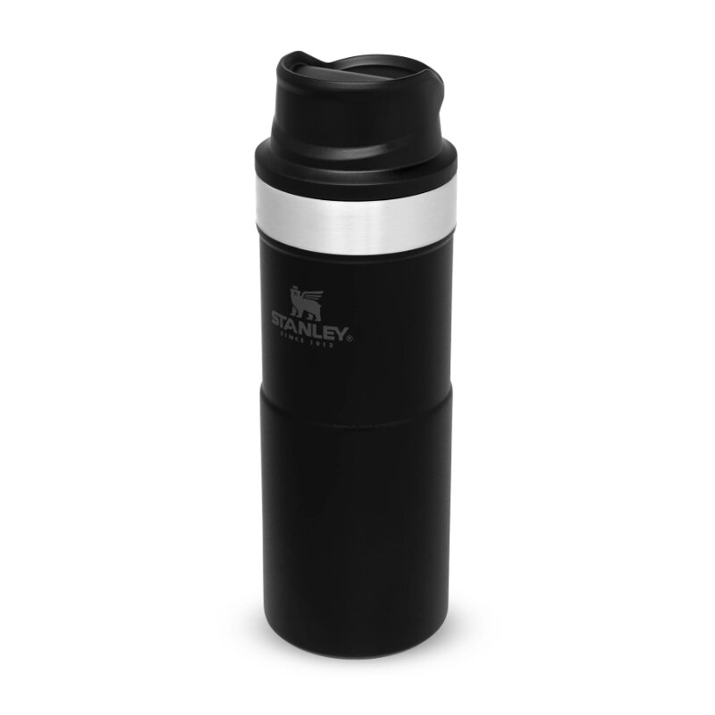 Stanley termo puodelis The Trigger-Action Travel Mug Classic, 0.35 l, juodas цена и информация | Termosai, termopuodeliai | pigu.lt