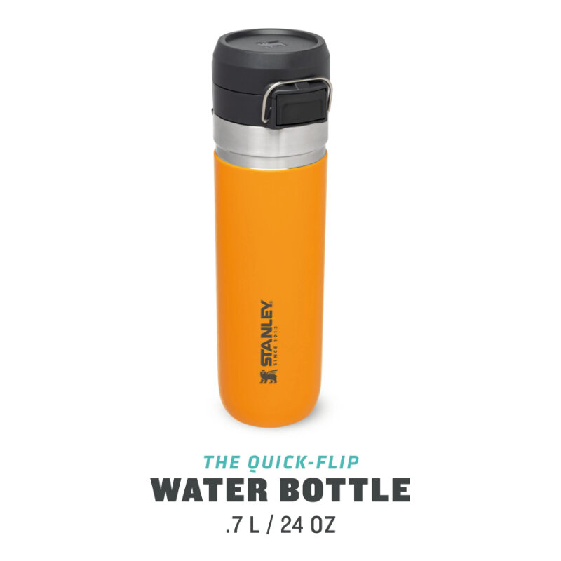 Stanley termo butelis The Quick Flip Water Bottle Go, 0.71 l, geltonas kaina ir informacija | Termosai, termopuodeliai | pigu.lt