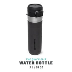 Stanley termo butelis The Quick Flip Water Bottle Go, 0.71 l, pilkas kaina ir informacija | Termosai, termopuodeliai | pigu.lt