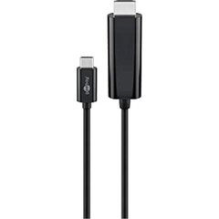 Goobay 51768, USB-C/HDMI, 1.8 m kaina ir informacija | Kabeliai ir laidai | pigu.lt