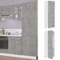 Virtuvės spintelė, 60x57x207 cm, pilkos spalvos kaina ir informacija | Virtuvinės spintelės | pigu.lt