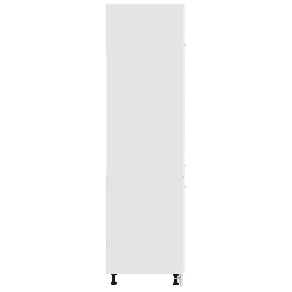 Virtuvės spintelė, 60x57x207 cm, baltos spalvos kaina ir informacija | Virtuvinės spintelės | pigu.lt
