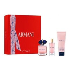 Rinkinys Armani My Way moterims: EDP, 50 ml + EDP, 15 ml + kūno losjonas, 75 ml kaina ir informacija | Kvepalai moterims | pigu.lt