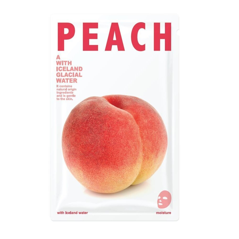 Lakštinė veido kaukė Blue Dot Peach 20 g kaina ir informacija | Veido kaukės, paakių kaukės | pigu.lt