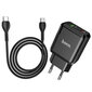 Įkroviklis Hoco N5 USB Quick Charge 3.0 + PD 20W (3.1A) + Type-C-Type-C, juodas kaina ir informacija | Krovikliai telefonams | pigu.lt