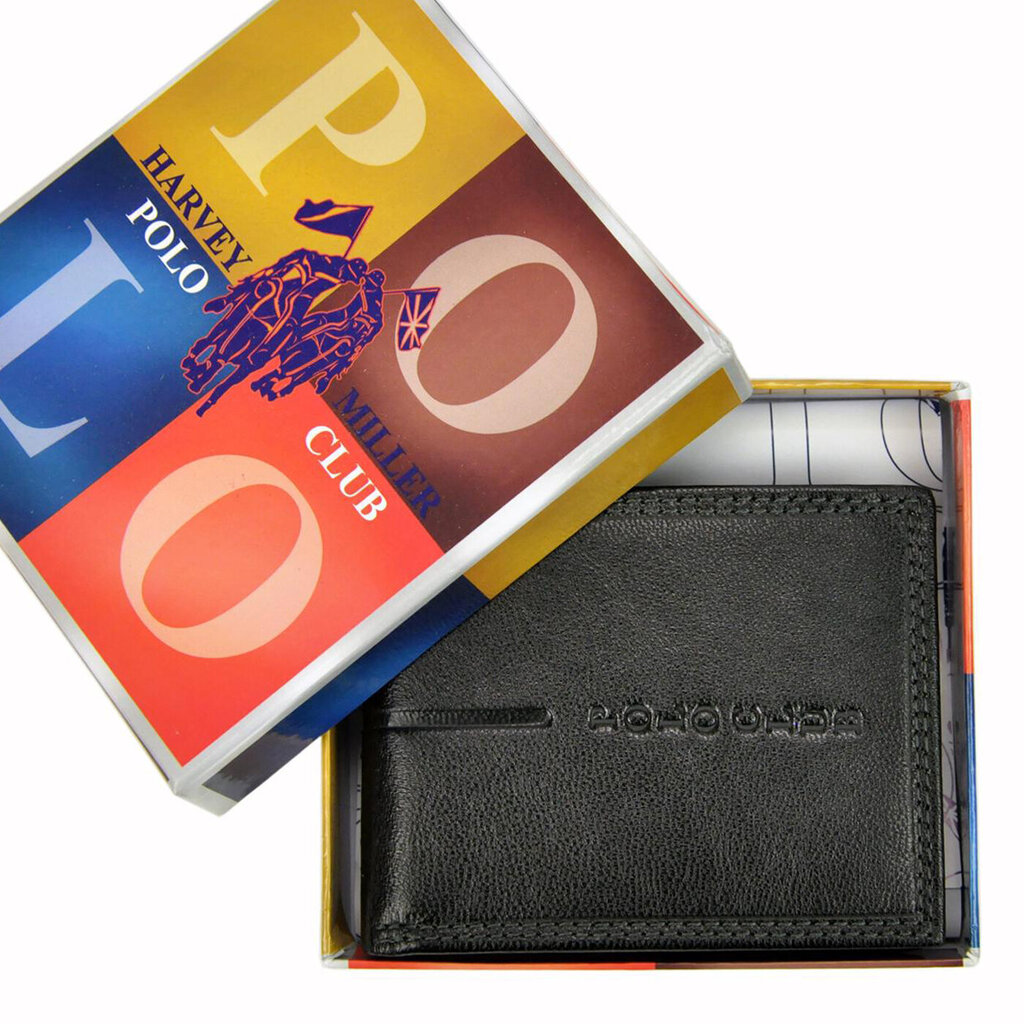 Piniginė vyrams Harvey Miller, juoda kaina ir informacija | Vyriškos piniginės, kortelių dėklai | pigu.lt