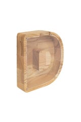 Деревянная копилка буква «D» цена и информация | Оригинальные копилки | pigu.lt