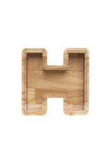 Didelė medinė taupyklė "H" kaina ir informacija | Originalios taupyklės | pigu.lt