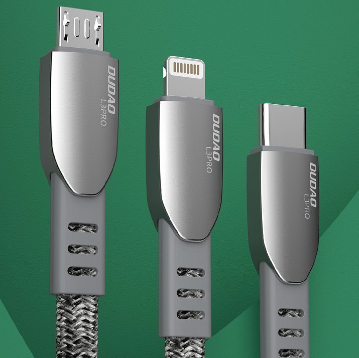 Dudao USB - micro USB, 1 m kaina ir informacija | Laidai telefonams | pigu.lt