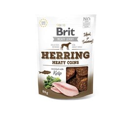 Brit Jerky Herring Meaty Coins Snack лакомство для собак 80г цена и информация | Brit Товары для животных | pigu.lt